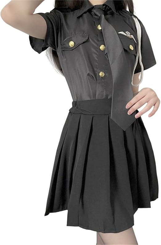 Amazon.co.jp: [DIAO] 警官コスプレセクシー3点セットトップス
